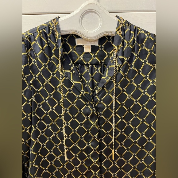 💙 Chain Print Blouse - Michael Kors - XS - Picture 7 of 8